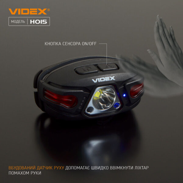 Налобний світлодіодний ліхтарик Videx VLF-H015 330Lm 5000K - Зображення 5