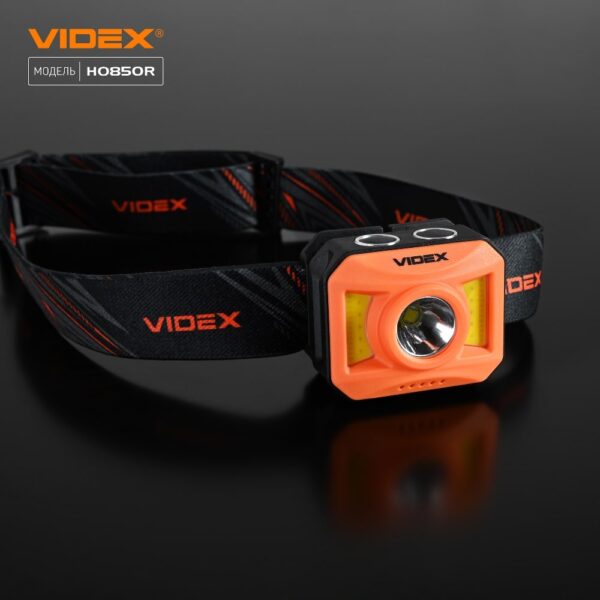 Налобний світлодіодний ліхтарик Videx VLF-H085 400Lm 5000K - Зображення 3