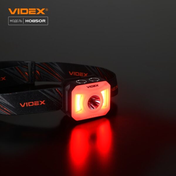 Налобний світлодіодний ліхтарик Videx VLF-H085 400Lm 5000K - Зображення 2