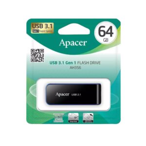 Флеш-накопичувач Apacer AH356 64GB USB 3.2 Gen 1 Black