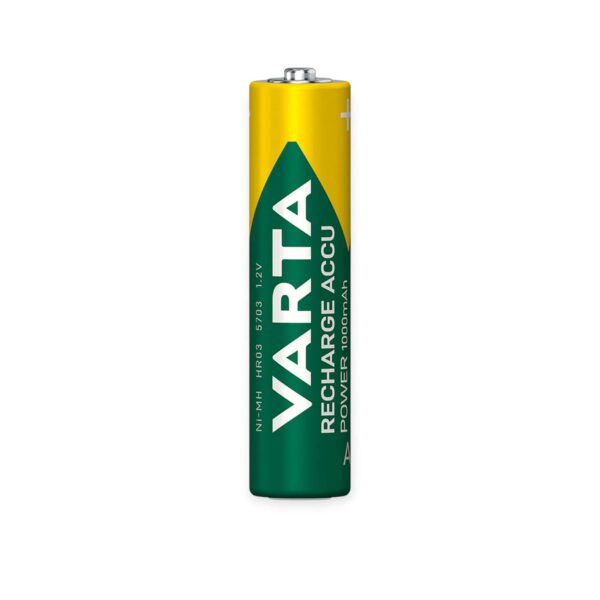 Акумулятори Varta Power AAA 1000mAh BLISTER 2шт - Зображення 2