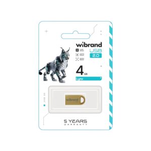 Флеш-накопичувач Wibrand USB 2.0 Lynx 4Gb Silver