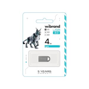 Флеш-накопичувач Wibrand USB 2.0 Lynx 4Gb Silver