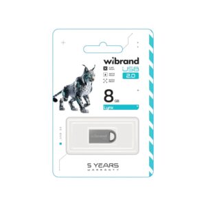 Флеш-накопичувач Wibrand USB 2.0 Lynx 8Gb Silver