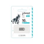 Флеш-накопичувач Wibrand USB 2.0 Lynx 16Gb Silver