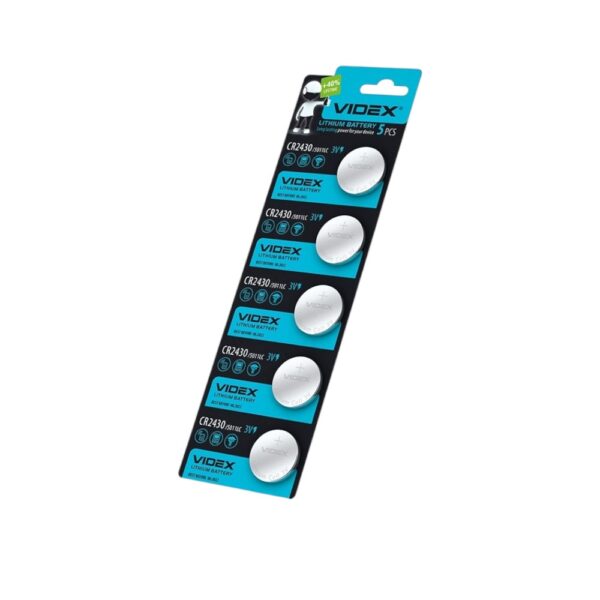 Батарейка Videx CR2430 Lithium BLISTER 5шт