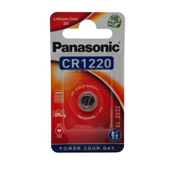 Батарейка Panasonic CR1220 Lithium BLISTER 1шт