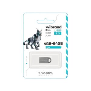 Флеш-накопичувач Wibrand USB 2.0 Lynx 4Gb-64Gb Silver-Gold