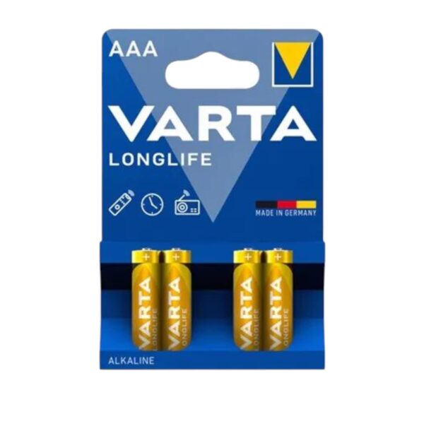 Батарейки Varta Longlife LR03 Alkaline BLISTER 4шт