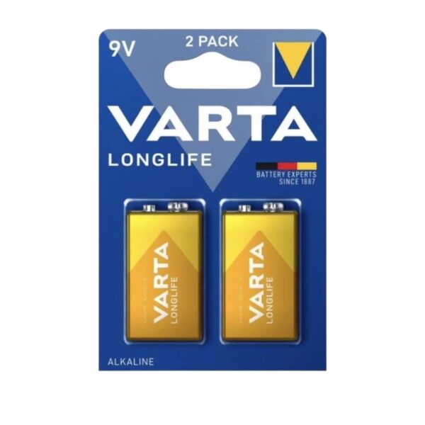 Батарейки Varta Longlife 6LR61 Alkaline BLISTER 2шт