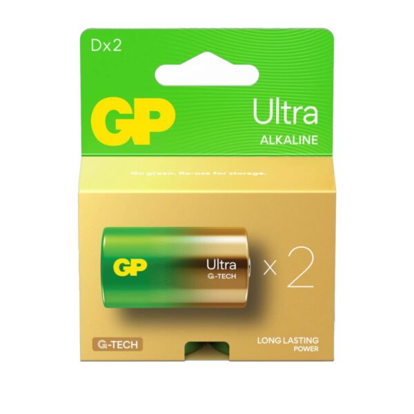 Батарейки GP LR20 Ultra G-Tech Alkaline BLISTER 2шт