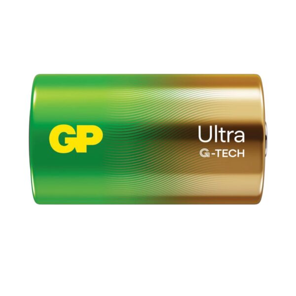 Батарейки GP LR20 Ultra G-Tech Alkaline BLISTER 2шт - Зображення 2