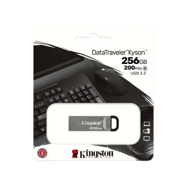 USB флеш-накопичувач Kingston DT Kyson 256GB USB 3.2 Silver