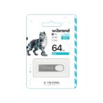 Флеш-накопичувач Wibrand USB 2.0 Irbis 64Gb Silver
