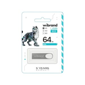 Флеш-накопичувач Wibrand USB 2.0 Irbis 64Gb Silver