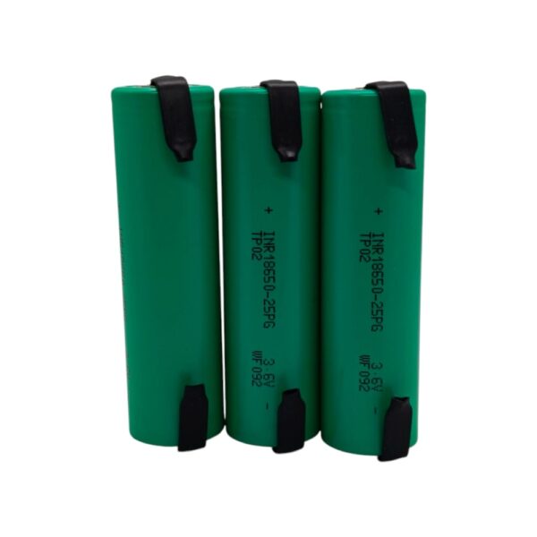Акумулятор TenPower 18650-25PG 2500mAh 3.6V 30A + контакти 1шт
