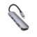 USB-HUB HOCO HB28 Type-C multi-function converter METAL GRAY - Зображення 3
