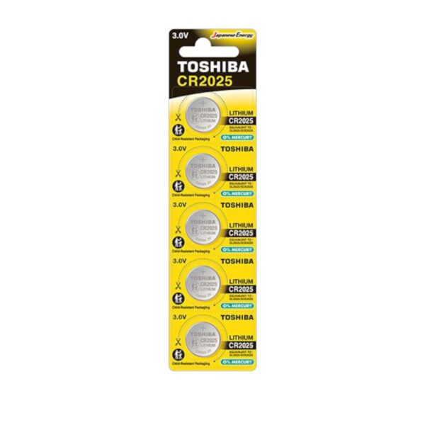 Батарейки Toshiba CR2025 Lithium BLISTER 5шт