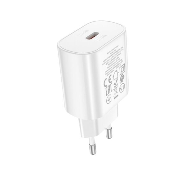 Мережевий зарядний пристрій HOCO N22 Jetta PD25W charger White - Зображення 5