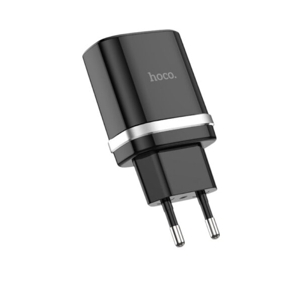 Мережевий зарядний пристрій HOCO C12Q Smart QC3.0 charger 18W Black - Зображення 2