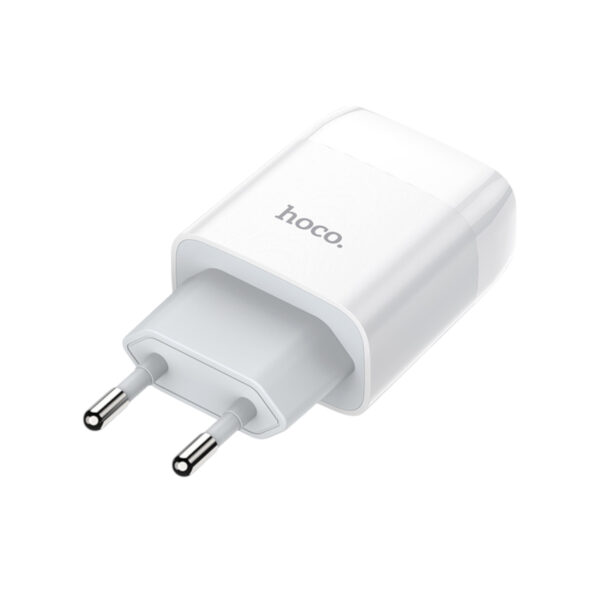 Мережевий зарядний пристрій HOCO C73A Glorious dual port charger 12W White - Зображення 2