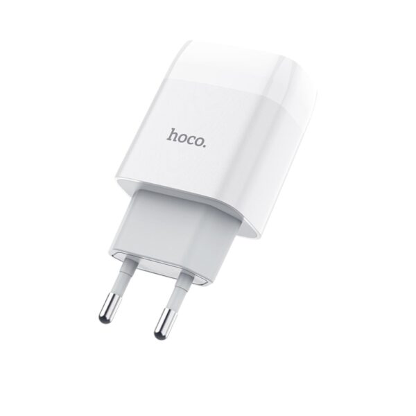 Мережевий зарядний пристрій HOCO C73A Glorious dual port charger 12W White - Зображення 3