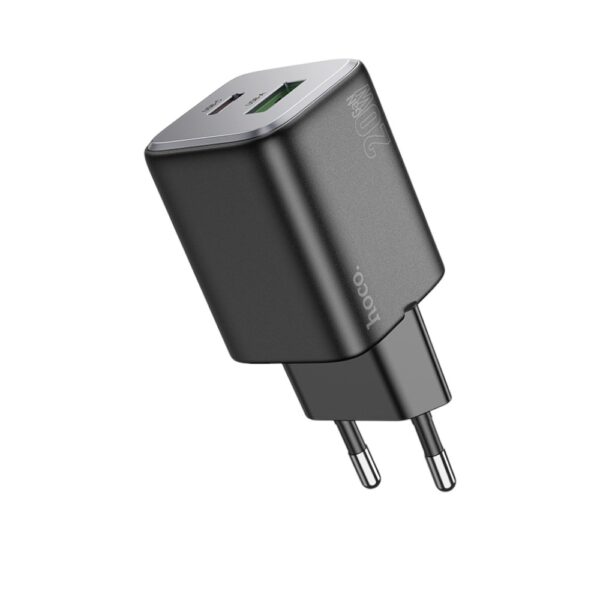 Мережевий зарядний пристрій HOCO N41 Almighty PD20W+QC3.0 charger Black - Зображення 4