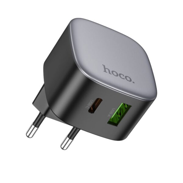Мережевий зарядний пристрій HOCO CS32A Rise PD20W+QC3.0 charger Black - Зображення 2