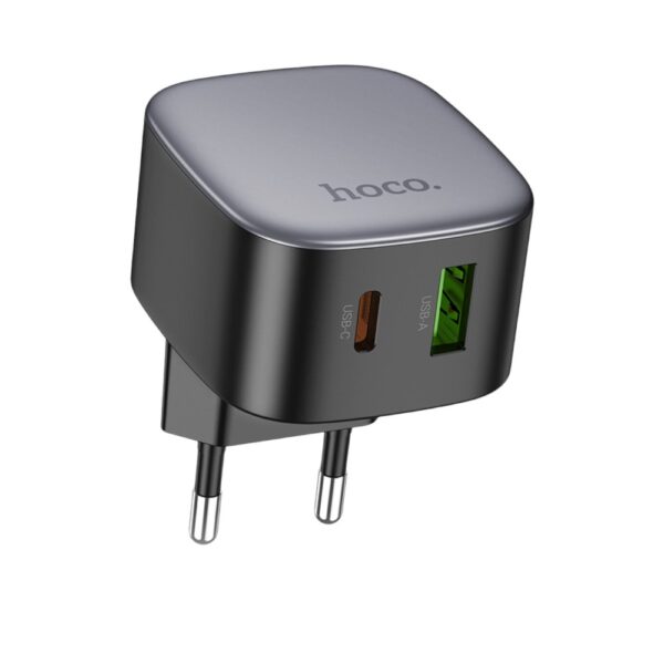 Мережевий зарядний пристрій HOCO CS32A Rise PD20W+QC3.0 charger Black - Зображення 3