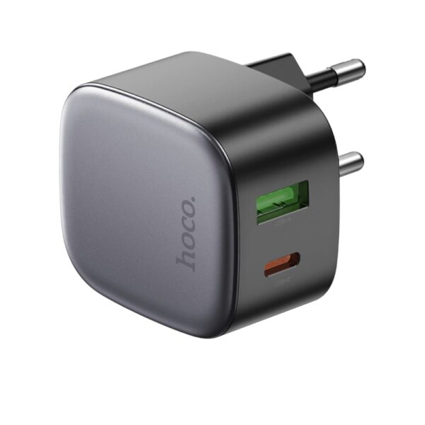 Мережевий зарядний пристрій HOCO CS32A Rise PD20W+QC3.0 charger Black - Зображення 4