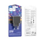 Мережевий зарядний пристрій HOCO CS14A Ocean PD20W+QC3.0 charger Black