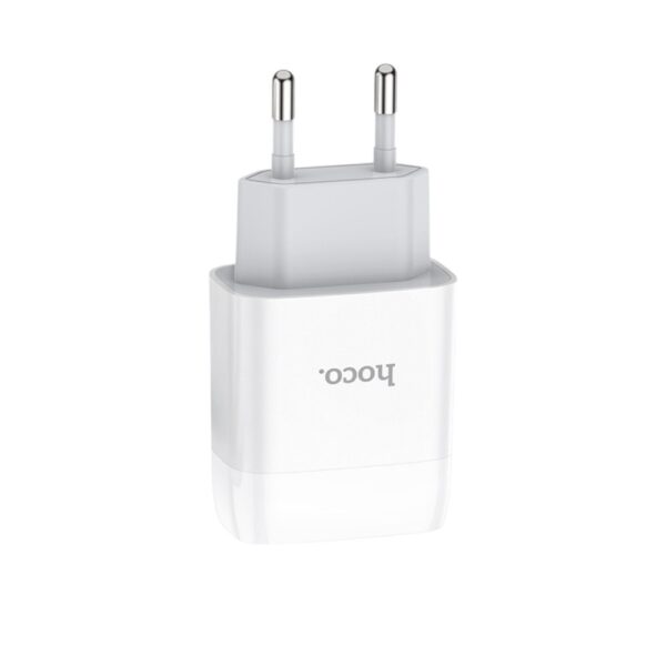 Мережевий зарядний пристрій HOCO C73A Glorious dual port charger 12W White - Зображення 5