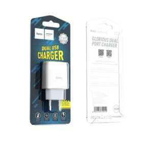 Мережевий зарядний пристрій HOCO C73A Glorious dual port charger 12W White