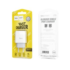 Мережевий зарядний пристрій HOCO C72A Glorious single port charger 10.5W White