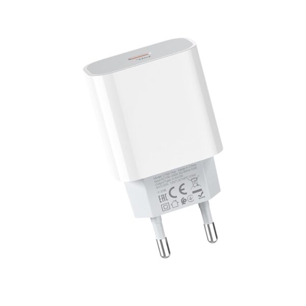 Мережевий зарядний пристрій HOCO C76A Plus Speed source PD20W charger White - Зображення 5