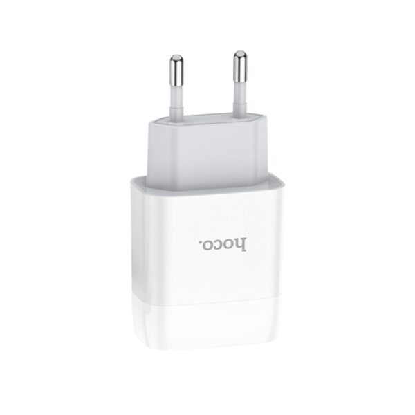 Мережевий зарядний пристрій HOCO C72A Glorious single port charger 10.5W White - Зображення 5