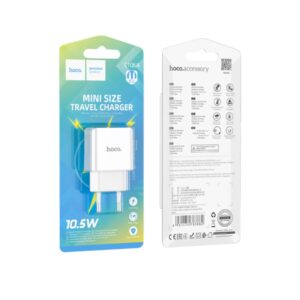 Мережевий зарядний пристрій HOCO C106A Leisure 10.5W White