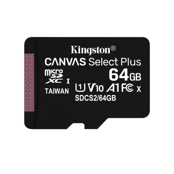 Карта пам'яті Kingston Canvas Select Plus 64Gb Class 10 microSDXC (UHS-1) - Зображення 2