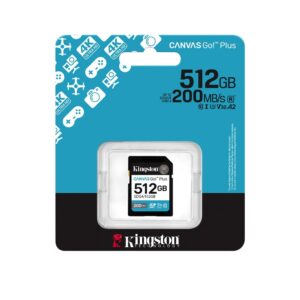 Карта пам'яті Kingston Canvas Go Plus V30 512Gb Class 10 microSDXC (UHS-1 U3) (SD-адаптер)