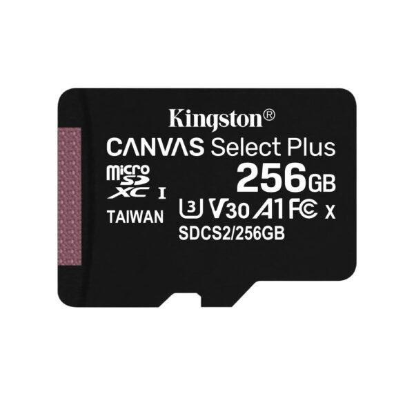 Карта пам'яті Kingston Canvas Select Plus 256Gb Class 10 microSDXC (UHS-1) - Зображення 2