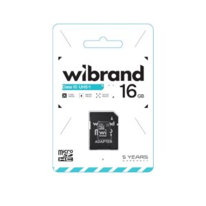Карта пам'яті Wibrand 16Gb Class 10 microSDXC (UHS-1) (SD-адаптер)