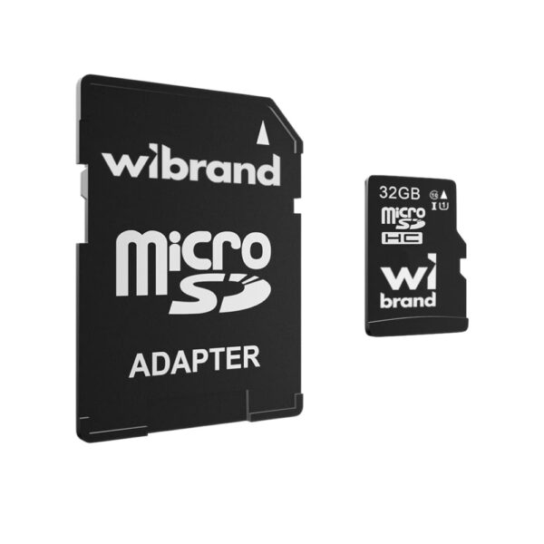 Карта пам'яті Wibrand 32Gb Class 10 microSDXC (UHS-1) (SD-адаптер) - Зображення 2