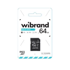 Карта пам'яті Wibrand 64Gb Class 10 microSDXC (UHS-1) (SD-адаптер)