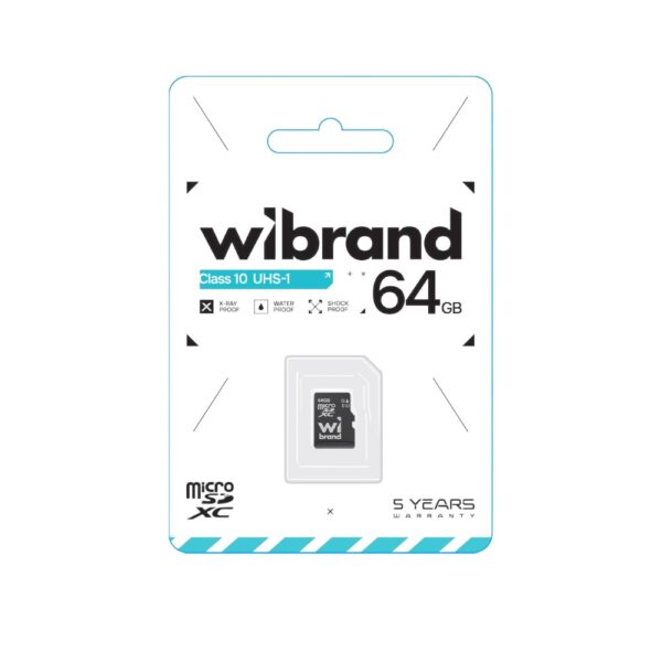Карта пам'яті Wibrand 64Gb Class 10 microSDXC (UHS-1)