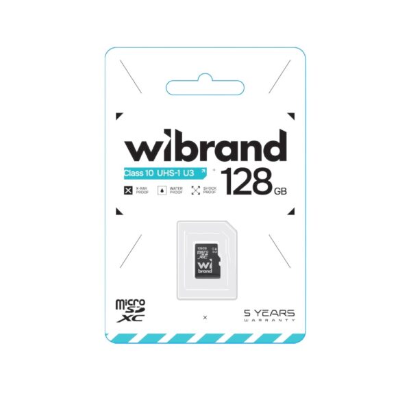 Карта пам'яті Wibrand 128Gb Class 10 microSDXC (UHS-1 U3)