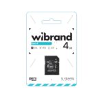 Карта пам'яті Wibrand 4Gb class 4 microSDXC (SD-адаптер)
