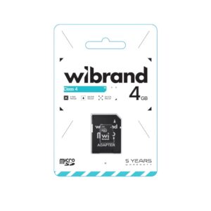 Карта пам'яті Wibrand 4Gb class 4 microSDXC (SD-адаптер)