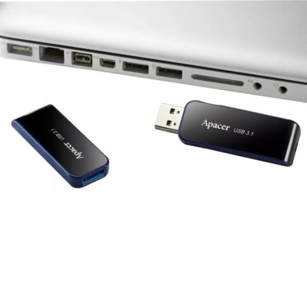USB флеш-накопичувач Apacer AH356 64GB USB 3.2 Gen 1 Black - Зображення 3