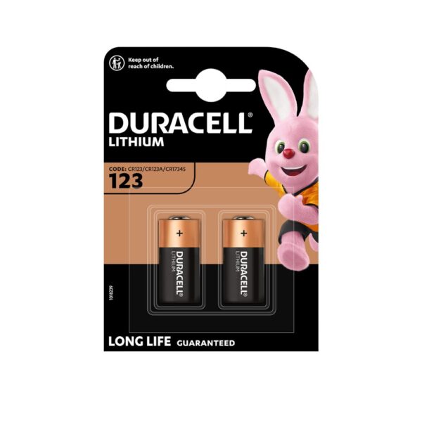 Батарейки Duracell CR123A Lithium BLISTER 2шт