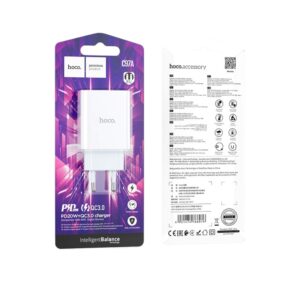 Мережевий зарядний пристрій HOCO C97A PD20W+QC3.0 charger White